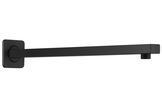 Sprchové ramínko hranaté nízké, 400mm, černá mat