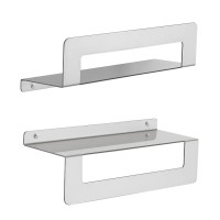 CLEO polička s držákem ručníků 300mm, nerez mat