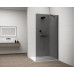 ESCA BLACK MATT jednodílná sprchová zástěna k instalaci ke stěně, kouřové sklo, 1400 mm