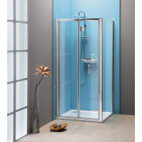 EASY LINE čtvercový sprchový kout 900x900mm, skládací dveře, L/P varianta, čiré sklo