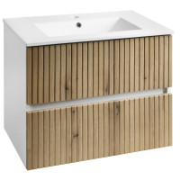 PANEDA STRIP umyvadlová skříňka 69,5x55x45,2cm, dub emporio