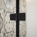 TRINITY BLACK čtvrtkruhový sprchový kout 900x900mm, matné sklo, levé