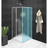 SIGMA SIMPLY sprchové dveře posuvné pro rohový vstup 800 mm, sklo Brick
