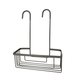 SMART police do sprchy závěsná, na baterii, 300x375x120 mm, gun metal