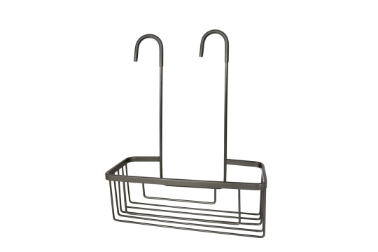 SMART police do sprchy závěsná, na baterii, 300x375x120 mm, gun metal