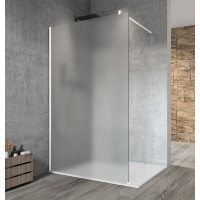 VARIO WHITE jednodílná sprchová zástěna k instalaci ke stěně, matné sklo, 800 mm