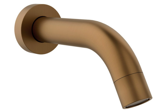 Nástěnná výtoková hubice, kulatá, 174mm, měď mat Nástěnná výtoková hubice, kulatá, 174mm, měď mat