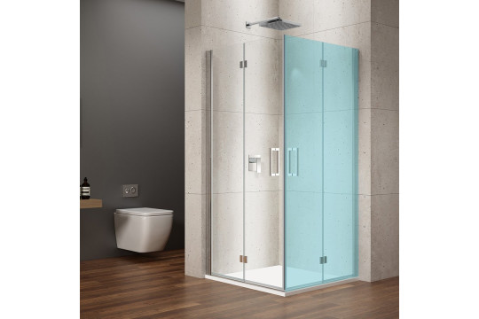 LORO sprchové dveře pro rohový vstup 1000mm, čiré sklo