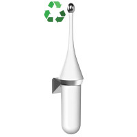 ECOLORED WC štětka závěsná, ABS, Soft Touch, bílá