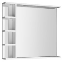 KORIN STRIP zrcadlo s LED osvětlením a policemi 80x70x12cm