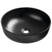RONDEA keramické umyvadlo na desku Ø 41cm, černá mat