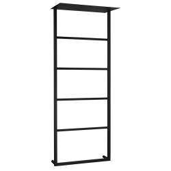 SKA nástěnný sušák ručníků s policí 454x1184x252mm, černá mat