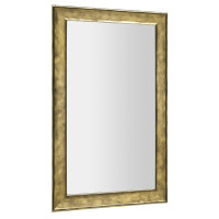 BERGARA zrcadlo v dřevěném rámu 642x1042mm, zlatá