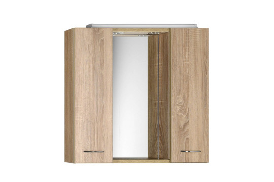 ZOJA/KERAMIA FRESH galerka s LED osvětlením, 70x60x14cm,dub platin