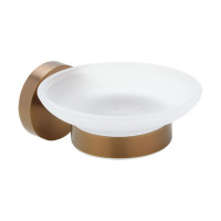 X-ROUND COPPER mýdlenka, mléčné sklo, měď mat