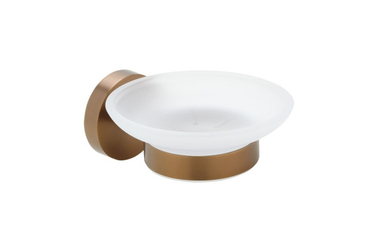 X-ROUND COPPER mýdlenka, mléčné sklo, měď mat