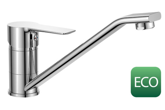 BARON ECO 3,8 l/min, stojánková dřezová baterie, 186mm, otočné ramínko, chrom