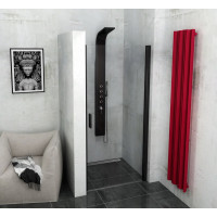 ZOOM LINE BLACK sprchové dveře 800mm, čiré sklo