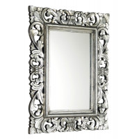 SAMBLUNG zrcadlo v rámu, 40x70cm, stříbrná