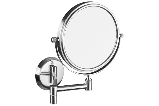 Kosmetické zrcátko závěsné, Ø 140mm, oboustranné, chrom