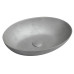 FORMIGO betonové umyvadlo, 60x14,5x40,5 cm, stříbrná