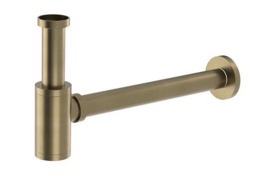 Umyvadlový sifon 5/4", odpad 32mm, kulatý, zlato mat