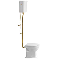 CLASSIC WC mísa s nádržkou, zadní odpad, bílá-bronz