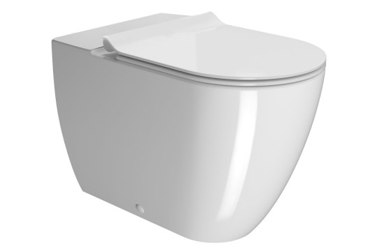 PURA WC mísa kombi spodní/zadní odpad, Swirlflush, 36x63cm, bílá ExtraGlaze