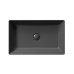 KUBE X keramické umyvadlo na desku, 60x37cm, černá mat