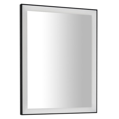 GANO zrcadlo s LED osvětlením 60x80cm, černá