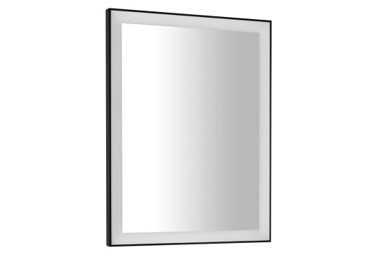 GANO zrcadlo s LED osvětlením 60x80cm, černá