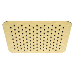 SLIM hlavová sprcha, 300x300x49mm, zlato mat/nerez