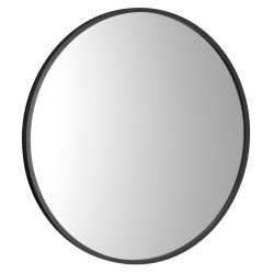 NOTION SLIM kulaté zrcadlo v rámu ø 50cm, černá mat