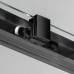 SIGMA SIMPLY BLACK sprchové dveře posuvné pro rohový vstup 1000 mm, čiré sklo