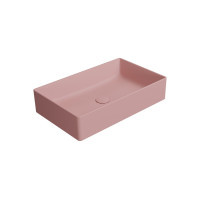 KUBE X keramické umyvadlo na desku, 60x37cm, blush mat