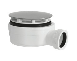 Vaničkový sifon, průměr 90mm, DN40, nízký, krytka chrom