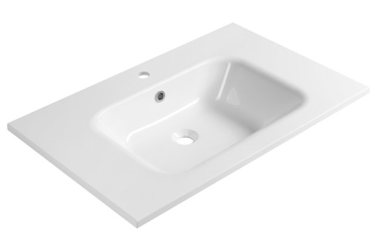 ARECA umyvadlo, litý mramor, 81x51,5cm, bílá