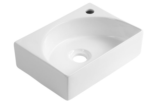 RUBIC keramické umývátko 34x25cm, bílá