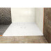 MIRAI sprchová vanička z litého mramoru, čtverec 100x100x1,8cm, bílá