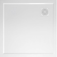 XENA sprchová vanička z litého mramoru, čtverec 90x90cm, bílá XENA sprchová vanička z litého mramoru, čtverec 90x90cm, bílá