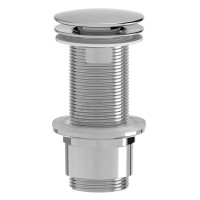 Umyvadlová výpust 5/4“, neuzavíratelná, velká zátka, 10-80mm, ABS/chrom
