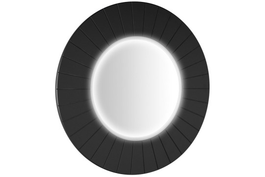 LUMIRO STRIP kulaté zrcadlo s LED osvětlením v rámu ø 90cm, carina