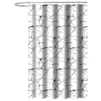 Sprchový závěs 180x180cm, polyester, mramor