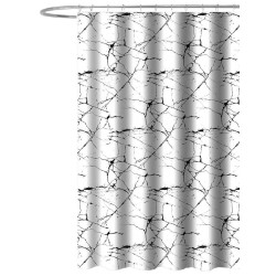 Sprchový závěs 180x180cm, polyester, mramor