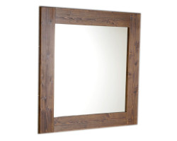 BRAND zrcadlo 80x80x3cm, mořený smrk