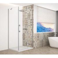 TRINITY CHROME čtvercový sprchový kout 900x900mm, čiré sklo, pravé