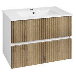 PANEDA STRIP umyvadlová skříňka 74,5x55x45,2cm, dub emporio