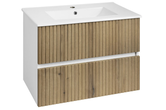 PANEDA STRIP umyvadlová skříňka 74,5x55x45,2cm, dub emporio