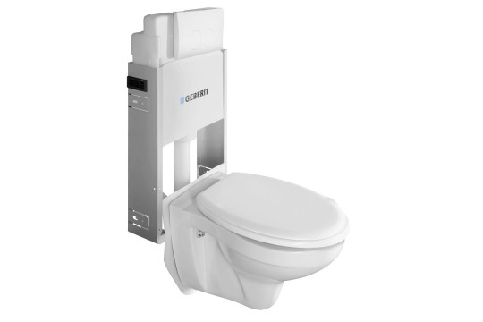 WC SADA závěsné WC Taurus s nádržkou a tlačítkem Geberit, pro zazdění