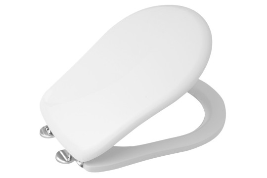 RETRO WC sedátko, bílá/chrom